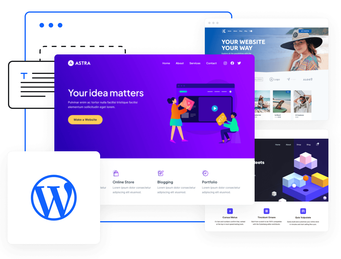 Byggðu Wordpress vefinn þinn á sérsniðinni Wordpress vefhýsingu.
